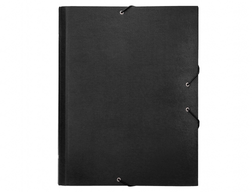 Carpeta clasificadora Liderpapel 12 departamentos folio prolongado carton forrado negra 24085 , negro, imagen 3 mini