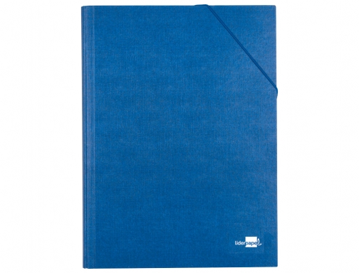 Carpeta clasificadora Liderpapel 12 departamentos folio prolongado carton forrado azul 25265, imagen 2 mini