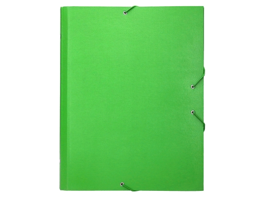 Carpeta clasificadora Liderpapel 12 departamentos folio prolongado carton forrado verde claro 26423, imagen 3 mini