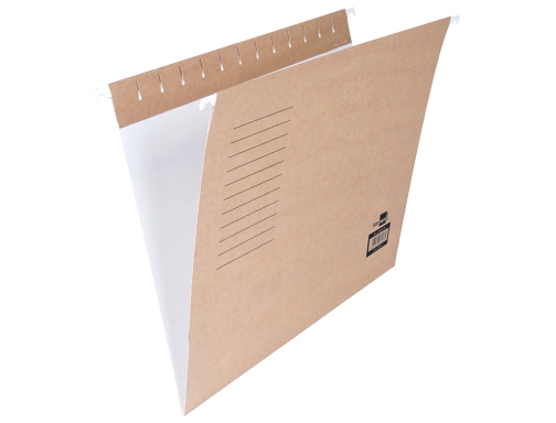 Carpeta colgante Din A4 Liderpapel kraft / blanco, visor superior, econmicas., imagen 3 mini