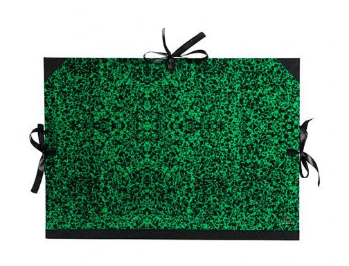 Carpeta dibujo Canson classic 52x72 cm con lazos marmol verde C200003125, imagen 2 mini