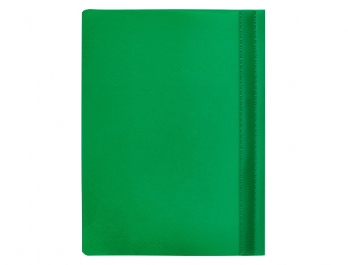 Carpeta dossier fastener plastico Q-connect Din A4 verde KF01456, imagen 4 mini