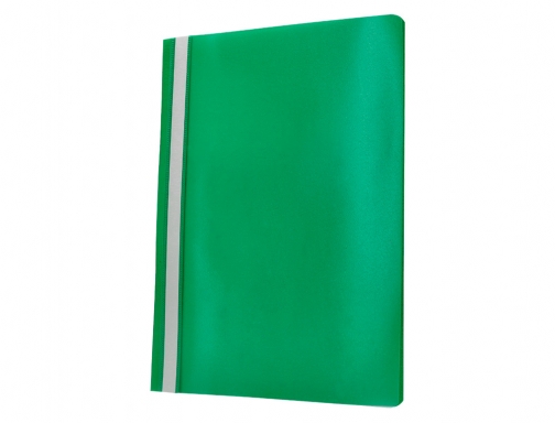Carpeta dossier fastener plastico Q-connect Din A4 verde KF01456