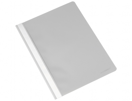 Carpeta dossier fastener plastico Q-connect Din A4 gris KF01650, imagen 2 mini
