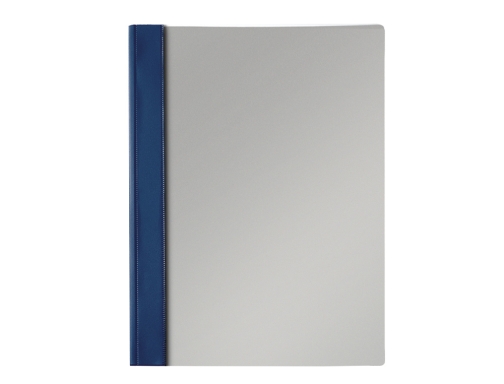 Carpeta dossier fastener pvc Esselte folio azul marino 13216, imagen 2 mini