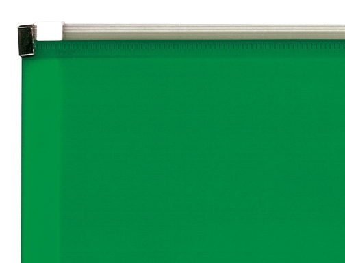 Carpeta dossier Liderpapel A4 cierre de cremallera verde translucido 160053, imagen 3 mini