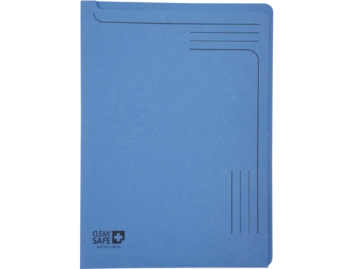 Carpeta dossier uero Exacompta clean safe cartulina 400 gr Din A4 azul 48122E, imagen 2 mini