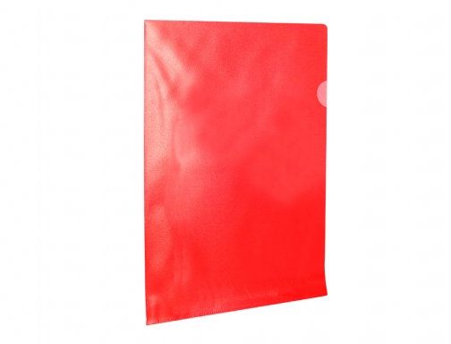 Carpeta dossier uero plastico Q-connect Din A4 120 micras roja caja de KF01485 , rojo, imagen 3 mini