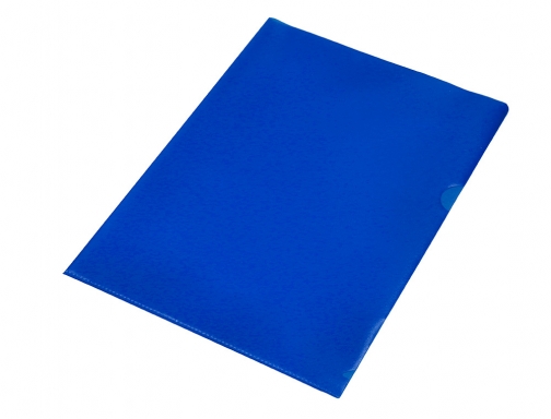 Carpeta dossier uero plastico Q-connect Din A4 120 micras azul caja de KF01486, imagen 4 mini