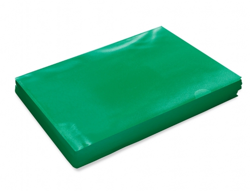 Carpeta dossier uero plastico Q-connect Din A4 120 micras verde caja de KF01488, imagen 5 mini
