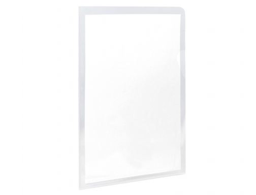 Carpeta dossier uero plastico Q-connect 180 mc folio transparente KF15083, imagen 4 mini
