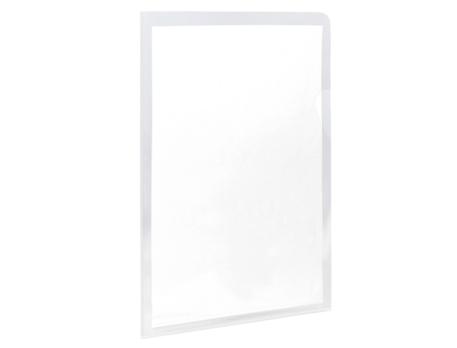 Carpeta dossier uero plastico Q-connect 180 mc folio transparente KF15083, imagen 4 mini