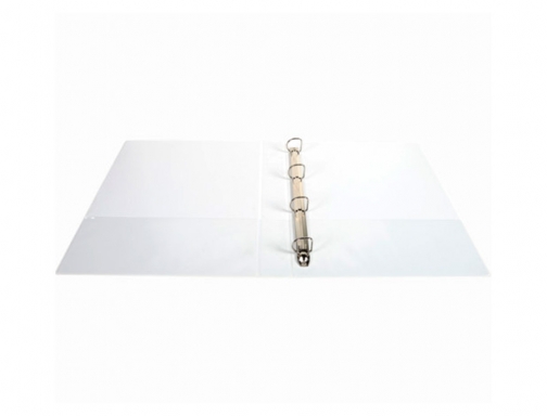 Carpeta Exacompta canguro 4 anillas 30 mm Din A4+ carton forrado polipropileno 51842E , blanco, imagen 3 mini