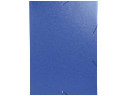 Carpeta Exacompta gomas carton simil-prespan tres solapas Din A3 azul 59507E, imagen 2 mini