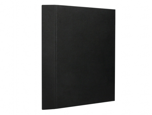 Carpeta fuelle Liderpapel folio carton forrado negra 25588 , negro, imagen 4 mini