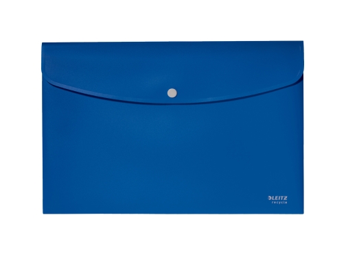 Carpeta Leitz recycle portadocumentos broche Din A4 polipropileno azul 46780035, imagen 3 mini