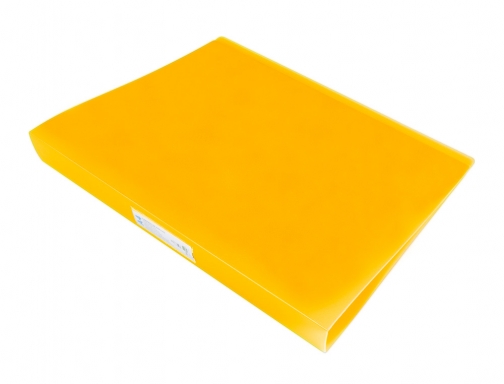 Carpeta Liderpapel 4 anillas 25 mm mixtas polipropileno Din A4 amarillo fluor 10894, imagen 5 mini