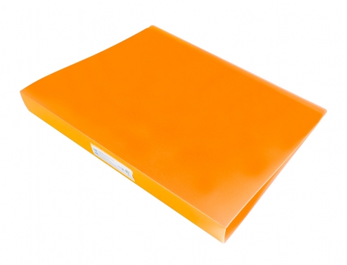 Carpeta Liderpapel 4 anillas 25 mm mixtas polipropileno Din A4 naranja fluor 10895, imagen 5 mini
