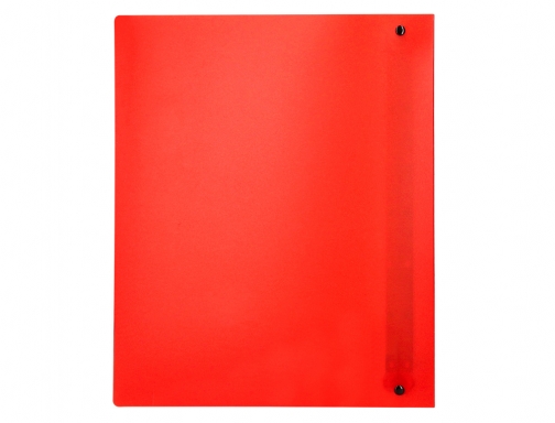 Carpeta Liderpapel 4 anillas mixtas 40 mm polipropileno Din A4 rojo translucido 160012, imagen 5 mini