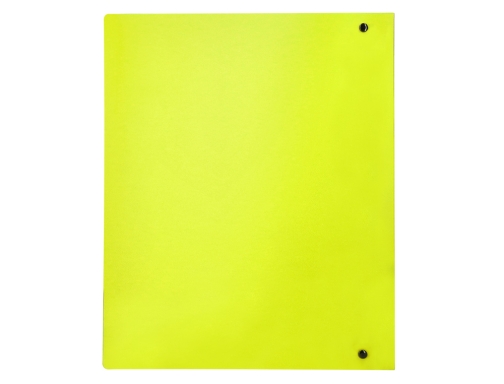 Carpeta Liderpapel 4 anillas mixtas 40 mm polipropileno Din A4 amarillo fluor 160014, imagen 5 mini