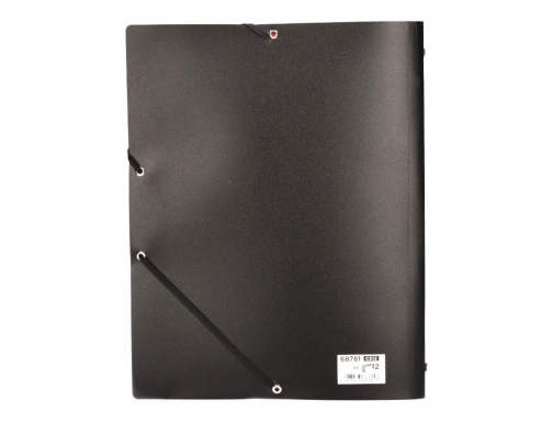 Carpeta Liderpapel clasificadora polipropileno Din A4 negra -portafirmas -12 departamentos 68781 , negro, imagen 4 mini