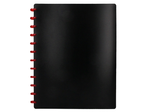 Carpeta Liderpapel Din A4 con 20 fundas intercambiables color negro 36126, imagen 3 mini