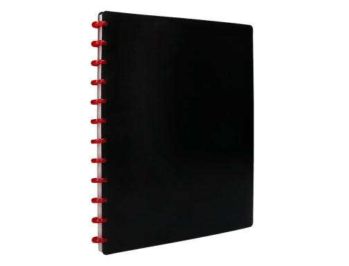 Carpeta Liderpapel Din A4 con 20 fundas intercambiables color negro 36126, imagen 5 mini