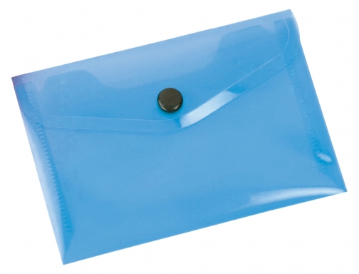 Carpeta Liderpapel dossier broche 44222 polipropileno Din A7 azul translucido 32848, imagen 2 mini