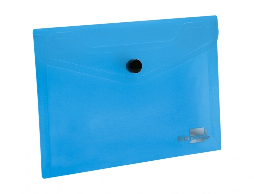 Carpeta Liderpapel dossier broche 44222 polipropileno Din A7 azul translucido 32848, imagen 5 mini