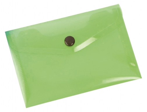 Carpeta Liderpapel dossier broche 44223 polipropileno Din A7 verde translucido 32849, imagen 2 mini