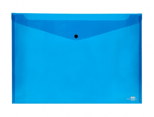 Carpeta Liderpapel dossier broche 44242 polipropileno Din A3 azul translucido 32837, imagen 3 mini