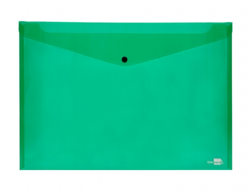 Carpeta Liderpapel dossier broche 44243 polipropileno Din A3 verde translucido 32838, imagen 3 mini