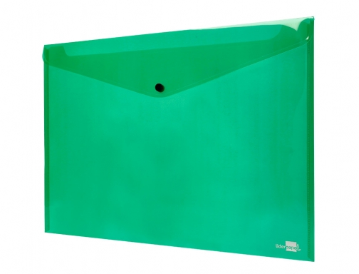 Carpeta Liderpapel dossier broche 44243 polipropileno Din A3 verde translucido 32838, imagen 4 mini