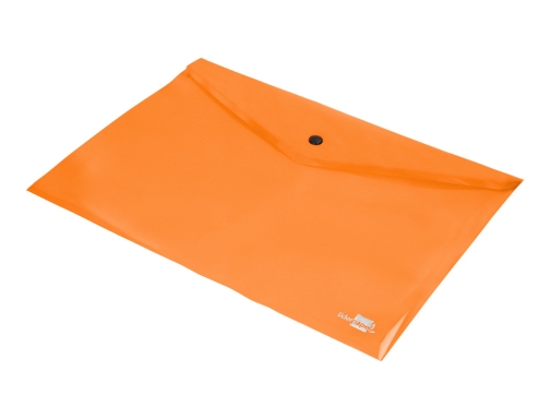 Carpeta Liderpapel dossier broche polipropileno Din A4 naranja fluor opaco 50 hojas 11285, imagen 5 mini