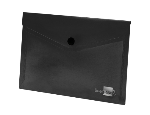 Carpeta Liderpapel dossier broche polipropileno Din A6 negro opaco 11290, imagen 4 mini