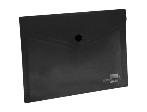 Carpeta Liderpapel dossier broche polipropileno Din A6 negro opaco 11290, imagen 5 mini