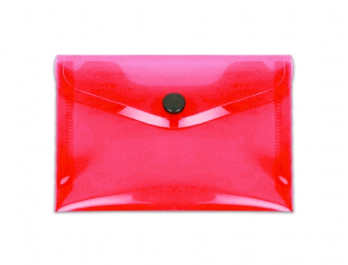 Carpeta Liderpapel dossier broche polipropileno Din A7 rojo translucido 11291, imagen 2 mini