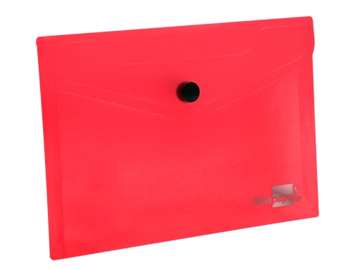 Carpeta Liderpapel dossier broche polipropileno Din A7 rojo translucido 11291, imagen 5 mini
