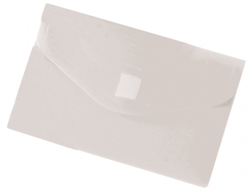 Carpeta Liderpapel dossier broche polipropileno Din A8 incolora con cierre de velcro 34934 , transparente, imagen 2 mini