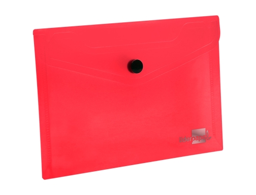 Carpeta Liderpapel dossier broche polipropileno Din A6 rojo transparente 74258, imagen 5 mini