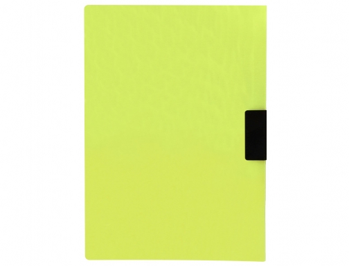 Carpeta Liderpapel dossier pinza lateral polipropileno Din A4 amarillo fluor opaco 30 11299, imagen 3 mini