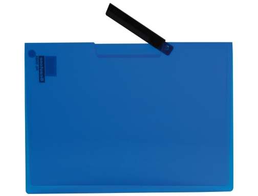 Carpeta Liderpapel dossier pinza lateral 35482 polipropileno Din A4 azul 30 hojas 23006, imagen 2 mini