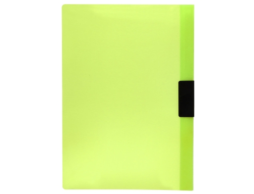 Carpeta Liderpapel dossier pinza lateral 45303 polipropileno Din A4 verde clA30 hojas 29323, imagen 3 mini