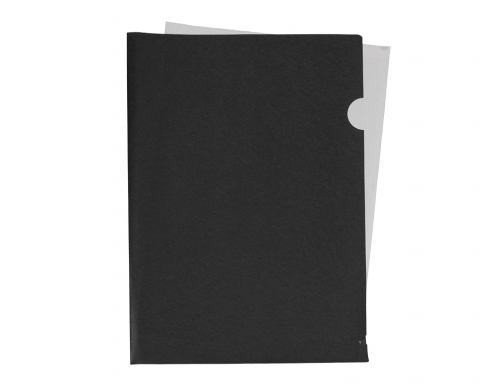 Carpeta Liderpapel dossier uero polipropileno Din A4 negro opaco 20 hojas 11308, imagen 5 mini