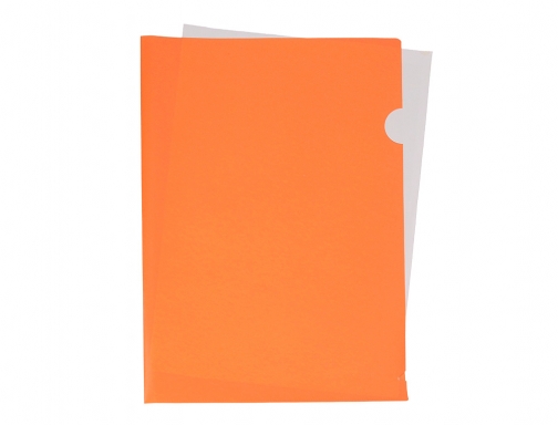 Carpeta Liderpapel dossier uero polipropileno Din A4 naranja fluor opaco 20 hojas 11336, imagen 5 mini