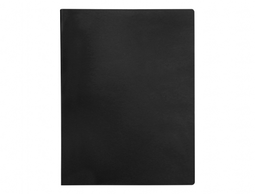 Carpeta Liderpapel escaparate 10 fundas pvc folio negro 77155, imagen 2 mini