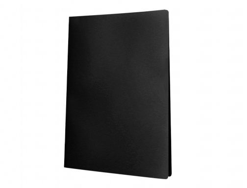 Carpeta Liderpapel escaparate 10 fundas pvc folio negro 77155, imagen 3 mini