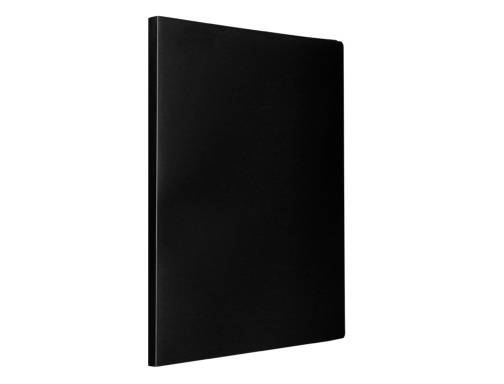 Carpeta Liderpapel escaparate 10 fundas pvc folio negro 77155, imagen 5 mini