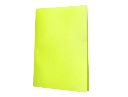 Carpeta Liderpapel escaparate 20 fundas polipropileno Din A4 amarillo fluor opaco 10996, imagen 3 mini