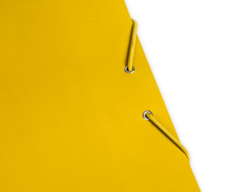 Carpeta Liderpapel gomas folio 3 solapas carton plastificado color amarillo 165925, imagen 4 mini
